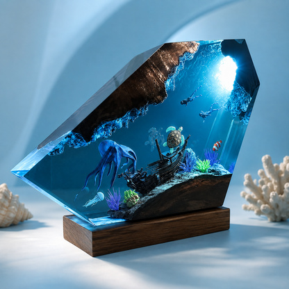 Octopus Sea Turtle Resin Light