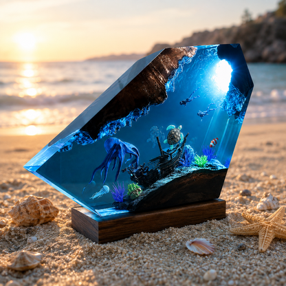 Octopus Sea Turtle Resin Light