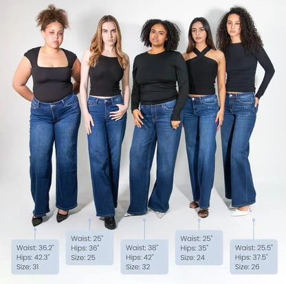 Levora™ BootyLift Stretch Wide-Leg Jeans