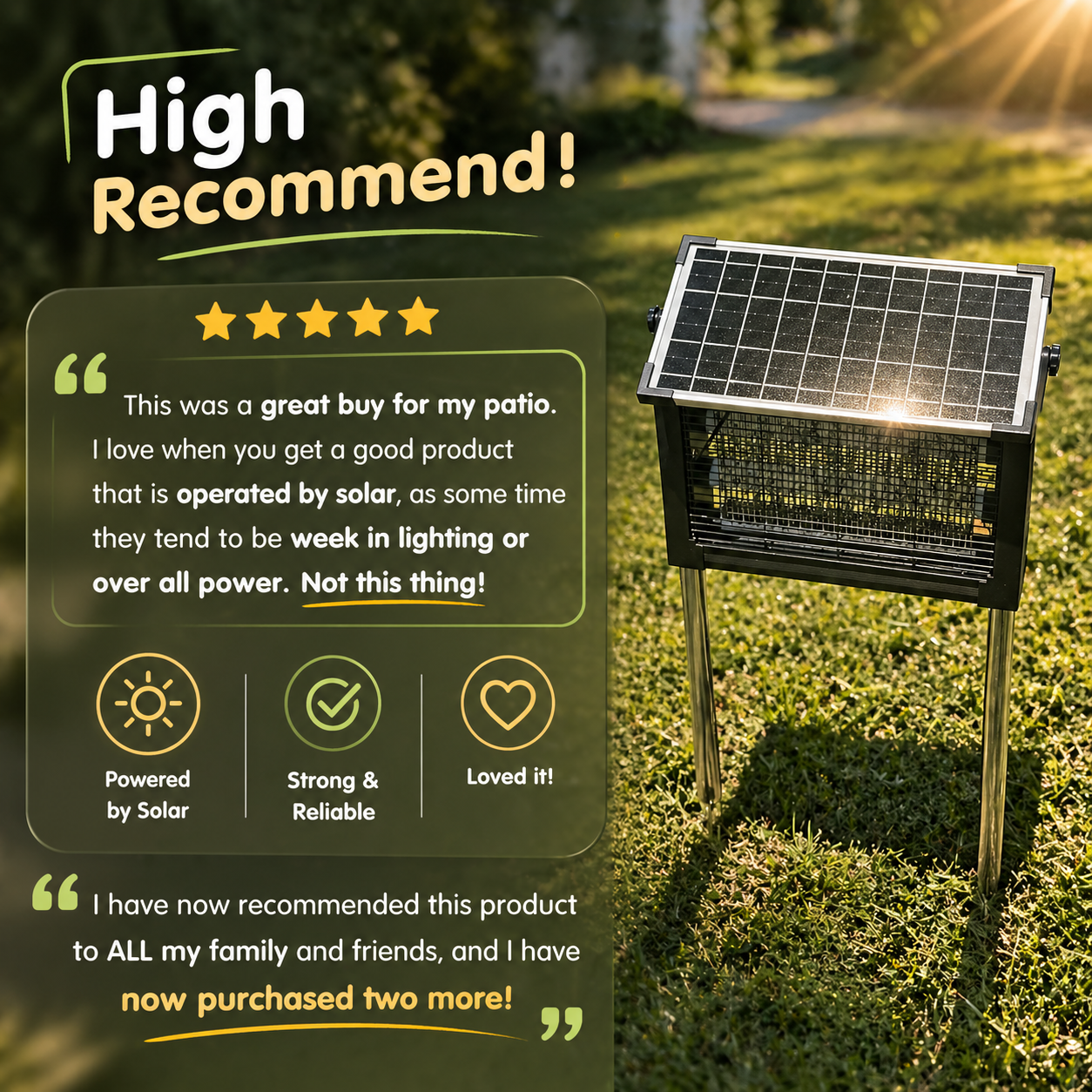 Levora Solar Bug Zapper